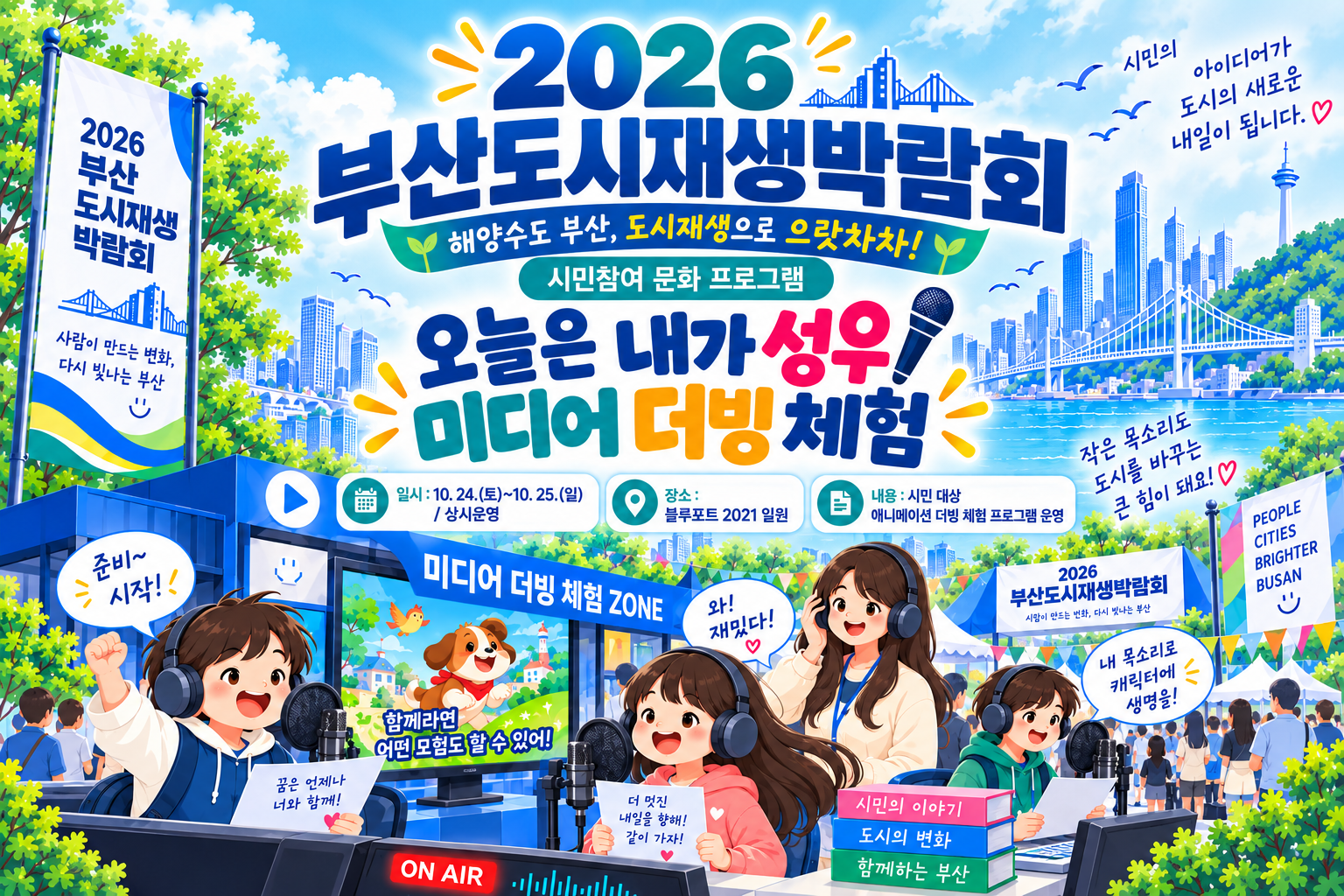 오늘은 내가 성우! 미디어 더빙 체험